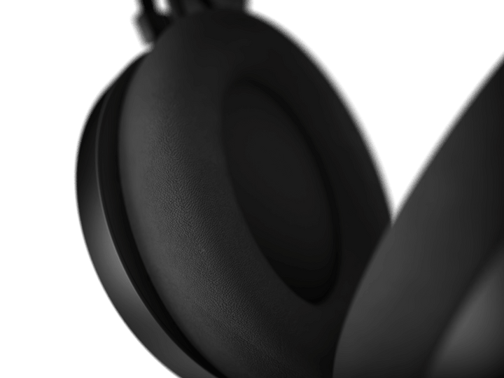 A closeup of the Gamdias Hebe E3 speakers