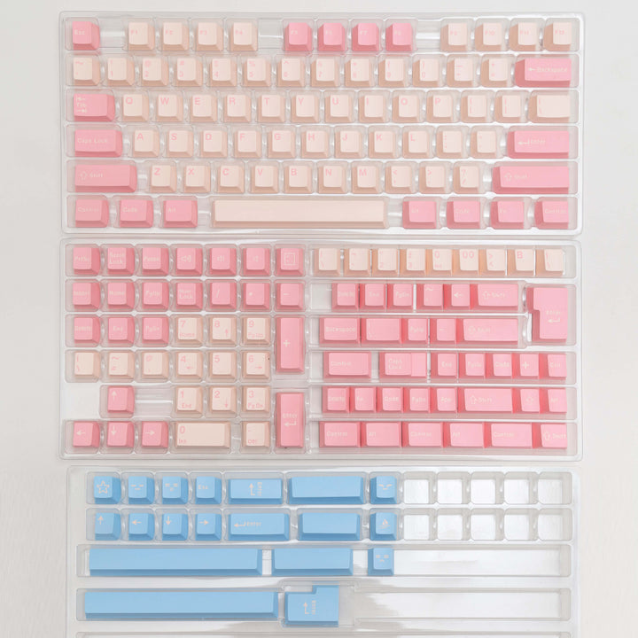 Pink Circus keycap set shown in its packaging, featuring playful and vibrant pink-colored keycaps, adding a fun and lively element to your keyboard.