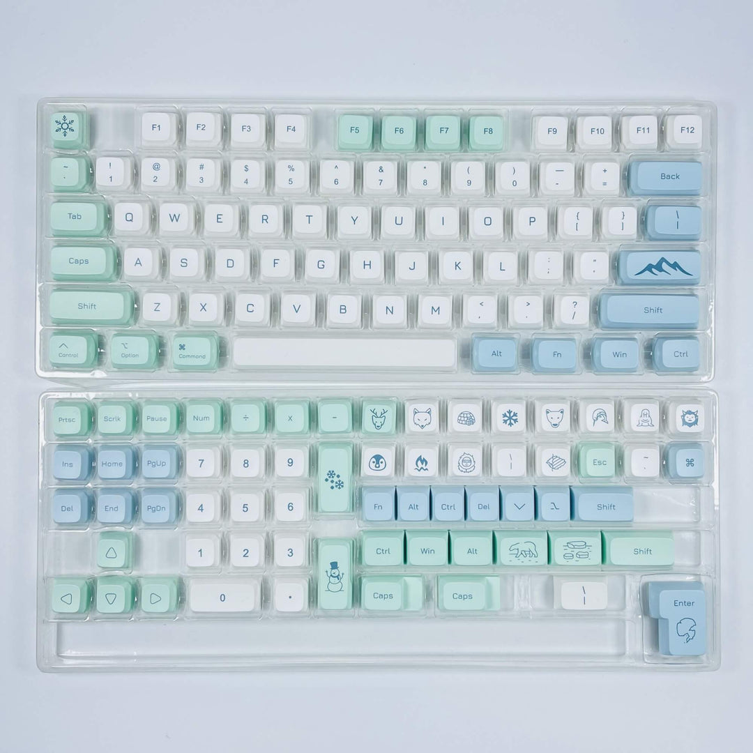 Glacier XDA Custom Keycap Set