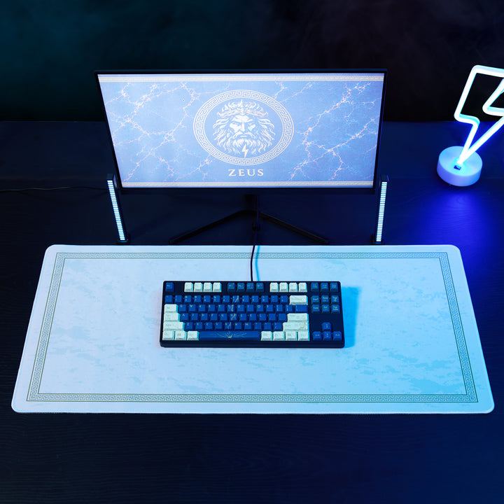 Zeus Fulgur Keycaps + Desk Mat Bundle