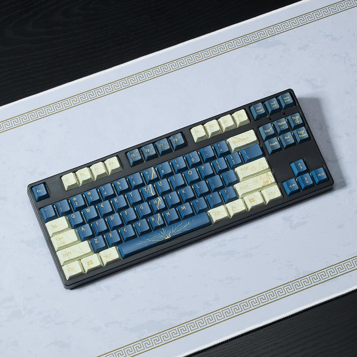 Zeus Fulgur Keycaps + Desk Mat Bundle