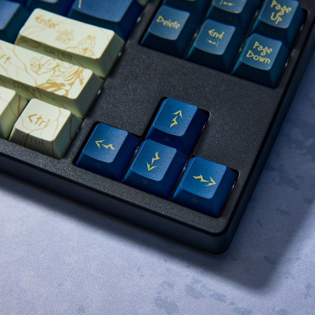 Zeus Fulgur Keycaps + Desk Mat Bundle